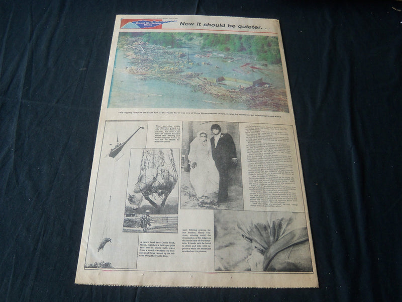 1980 JUNE 9 PHILADELPHIA BULLETIN NEWSPAPER - MOUNT ST. HELENS DIARY - NT 7257