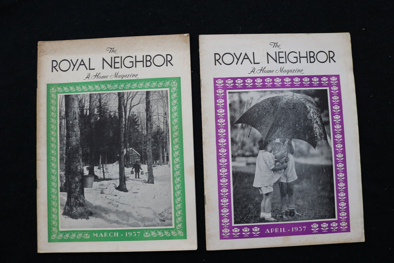 1932-1949 THE ROYAL NEIGHBOR - A HOME - MAGAZINE - LOT OF 37 - O 3709