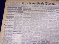 1937 FEBRUARY 22 NEW YORK TIMES - ROOSEVELT TO TEST COURT STRENGTH - NT 3407