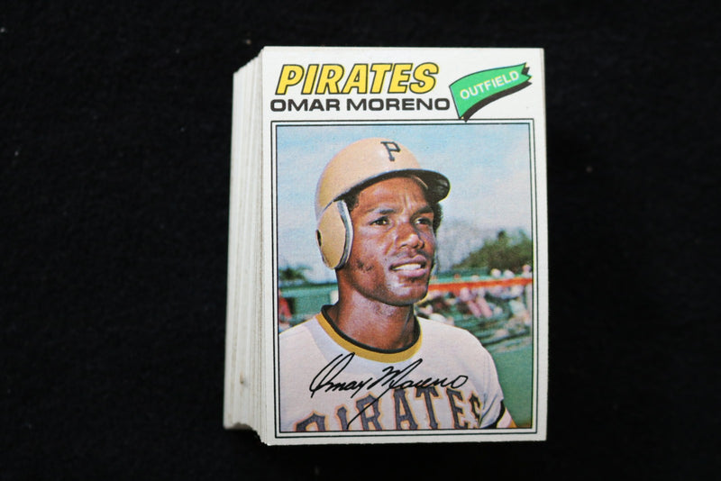 OMAR MORENO 1977 TOPPS BASEBALL CARDS - CARD # 104 - NM-MT - LOT OF 76 - #259