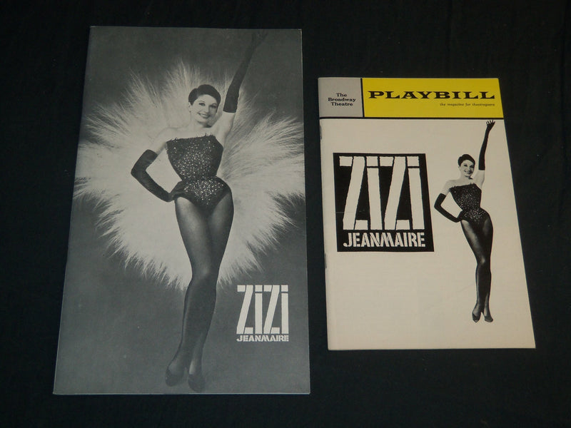 1964 ZIZI JEANMAIRE PROGRAM LOT OF 2 - MICHEL MENTION - J 5135