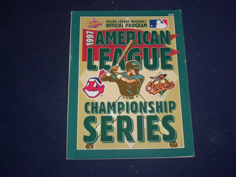 1997 AMERICAN LEAGUE CHAMPIONSHIP SERIES PROGRAM - CLEVELAND - BALTIMORE-ST 6524
