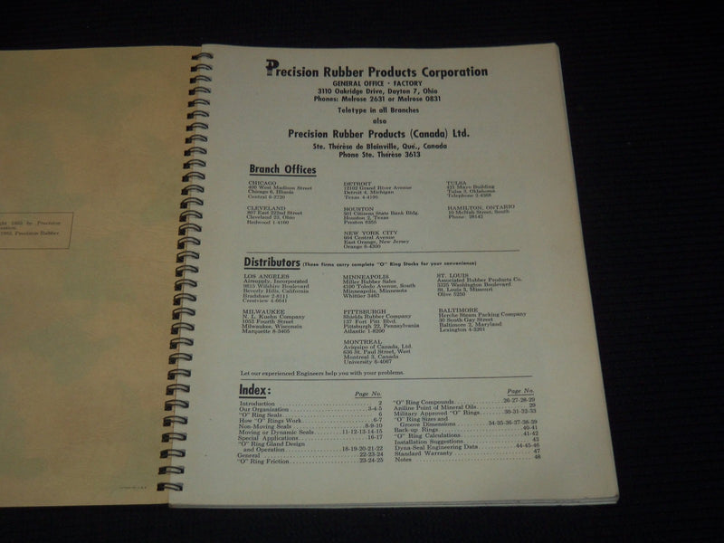 1953 PRECISION RUBBER PRODUCTS CORP. 