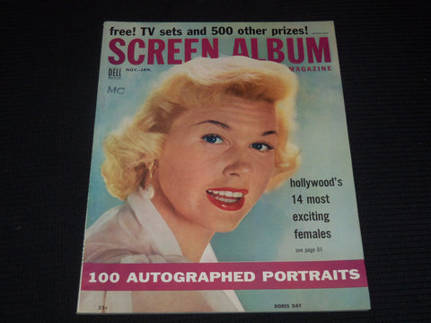 1954-1955 NOVEMBER-JANUARY SCREEN ALBUM MAGAZINE - DORIS DAY COVER - E 14676