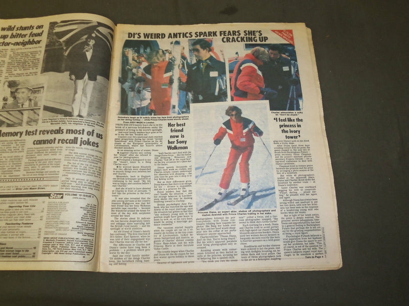 1983 FEBRUARY 1 THE STAR NEWSPAPER - PRINCESS DIANA BIZARRE ANTICS - NP 3365