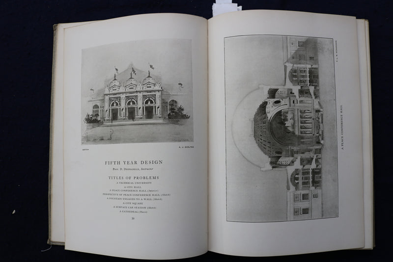 1905 M.I.T. ARCHITECTURAL ANNUAL HARDCOVER BOOK - K 1302