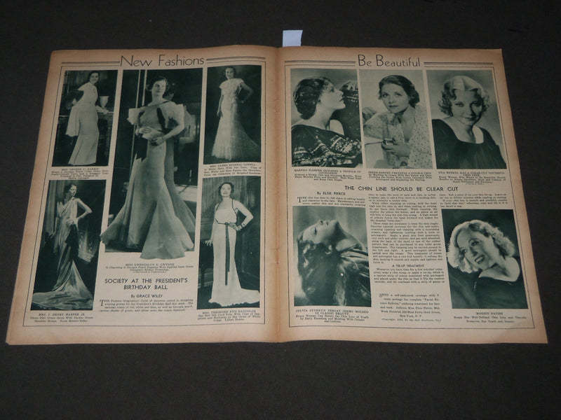 1934 FEBRUARY 3 MID-WEEK PICTORIAL MAGAZINE SECTION - JANET GAYNOR - J 3216