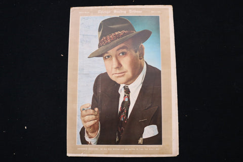 1950 APR 2 CHICAGO SUNDAY TRIBUNE MAGAZINE - BRODERICK CRAWFORD COVER - E 26210