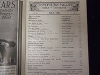1908 JULY COSMOPOLITAN MAGAZINE - NICE COVER, ADS AND ARTICLES - ST 3023