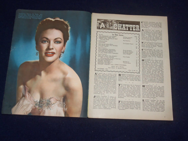 1953 DECEMBER FILM REVIEW MAGAZINE - KATHRYN GRAYSON - STEVE COCHRAN - J 9674