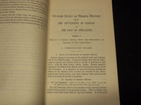 1895 OUTLINE STUDY OF HEBREW HISTORY BOOK BY CHARLES FOSTER KENT - J 7539