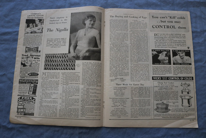 1934 APRIL HOME ARTS NEEDLECRAFT MAGAZINE - STORIES/ILLUSTRATIONS/ADS - SP 4784W