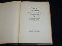 1954 COHORT FERTILITY NATIVE WHITE WOMEN IN U. S. BOOK BY WHELPTON - KD 2761G