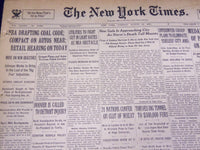 1933 AUGUST 22 NEW YORK TIMES - NRA DRAFTING COAL CODE - NT 3850