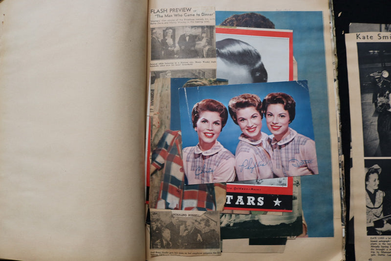 HOLLYWOOD MOVIE STARS SCRAPBOOK - HUMPHREY BOGART - ALAN LADD - E 24912