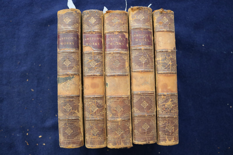 1885 MRS. JAMESON'S WORKS HARDCOVER BOOKS - LOT OF 5 - KD 9452