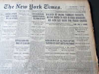 1925 SEPTEMBER 13 NEW YORK TIMES - WALKER BY 100,000 TAMMANY PREDICTS - NT 7211