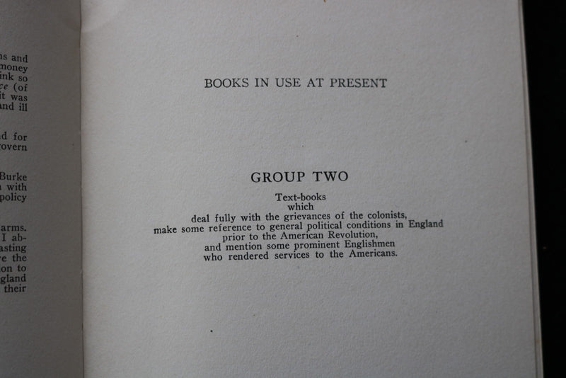 1917 THE AMERICAN REVOLUTION IN OUR SCHOOL TEXT-BOOKS SOFTCOVER BOOK - K 2907