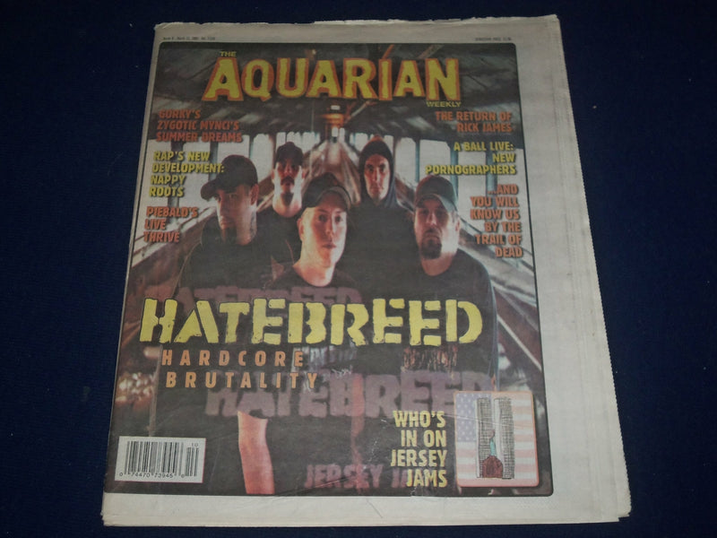 2004 MARCH 6-13 AQUARIAN WEEKLY NEWSPAPER - HATEBREED COVER - J 1107