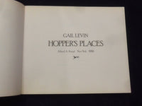 1985 HOPPER'S PLACES SOFTCOVER BOOK BY GAIL LEVIN - KD 8703
