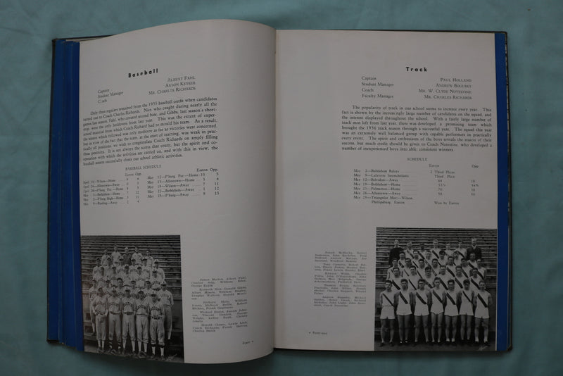 1936 THE RECHAUFFE EASTON HIGH SCHOOL YEARBOOK - EASTON, PENNSYLVANIA - YB 3554