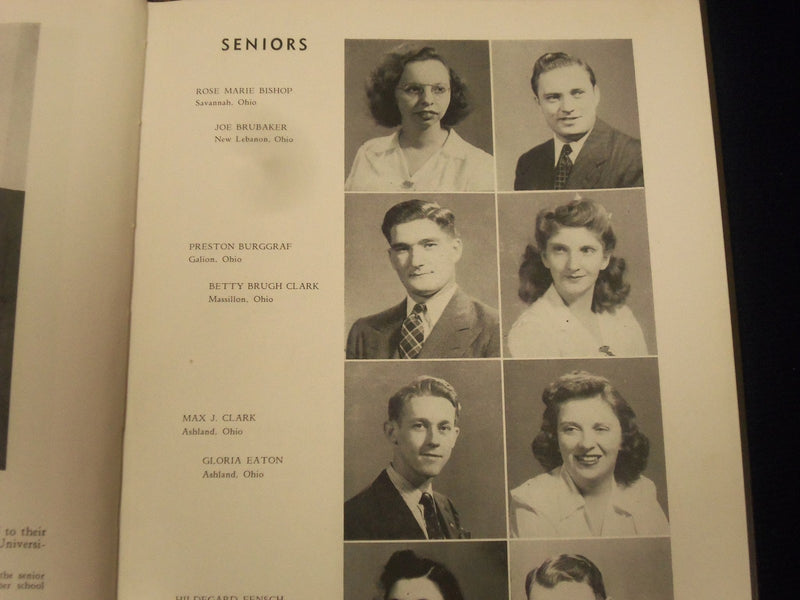 1946 PINE WHISPERS ASHLAND COLLEGE YEARBOOK - OHIO - GREAT PHOTOS - YB 510