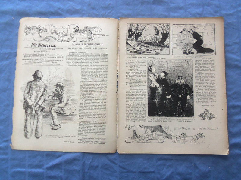 1901 JUNE 22 LE SOURIRE MAGAZINE - ILLUSTRATED COMEDY - FRENCH TEXT - SP 4864P
