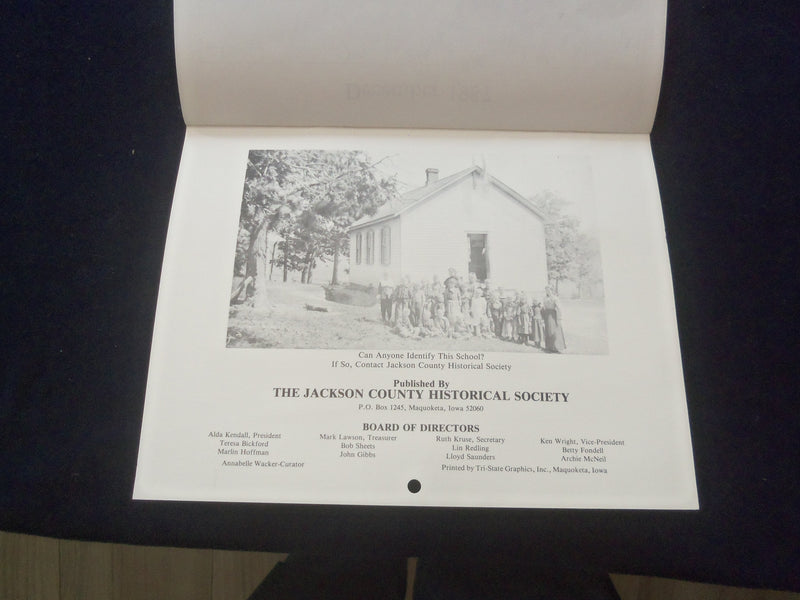 1987 HISTORICAL CALENDAR - JACKSON COUNTY, IOWA HISTORICAL SOCIETY - J 8369
