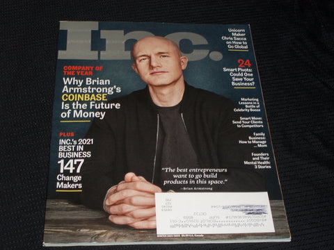 2021 WINTER INC. MAGAZINE - BRIAN ARMSTRONG FRONT COVER - E 3122