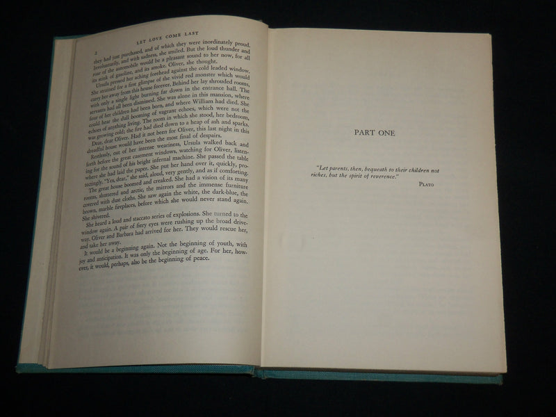 1946 LET LOVE COME LAST HARDCOVER BOOK BY TAYLOR CALDWELL - KD 7265