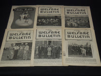 1945-1960 THE WELFARE BULLETIN MAGAZINE LOT OF 24 ISSUES - O 3782