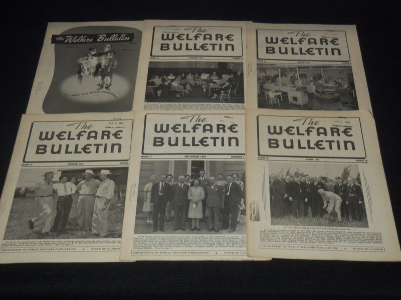 1945-1960 THE WELFARE BULLETIN MAGAZINE LOT OF 24 ISSUES - O 3782