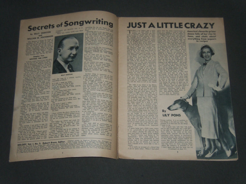 1935 FEBRUARY MELODY MAGAZINE - BING CROSBY COVER - J 2418