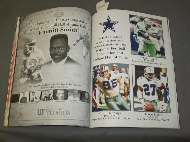 2006 NATIONAL FOOTBALL FOUNDATION & COLLEGE HALL OF FAME PROGRAM - J 4103