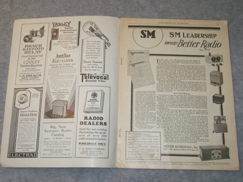 1928 AUGUST RADIO BROADCAST MAGAZINE - J 6304