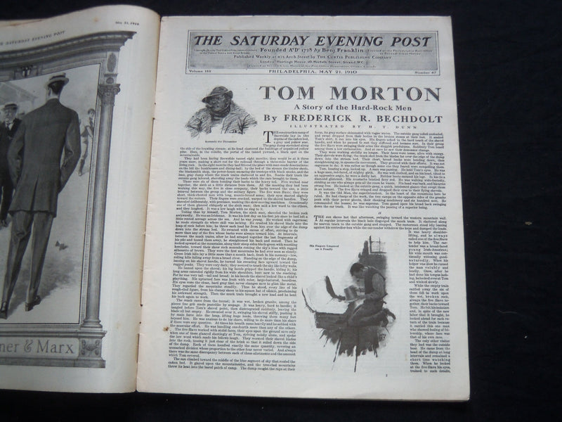 1910 MAY 21 THE SATURDAY EVENING POST MAGAZINE - HARRISON FISHER COVER - SP 481