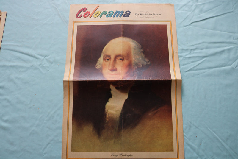 1950'S PHILADELPHIA INQUIRER COLORAMA SECTIONS - MOVIE STARS -LOT OF 18- NP 9232