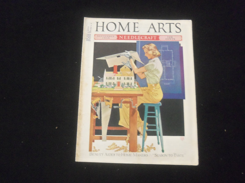 1938 SEPTEMBER HOME ARTS NEEDLECRAFT MAGAZINE-BEAUTY AIDES TO HOME MAKER-SP 886I
