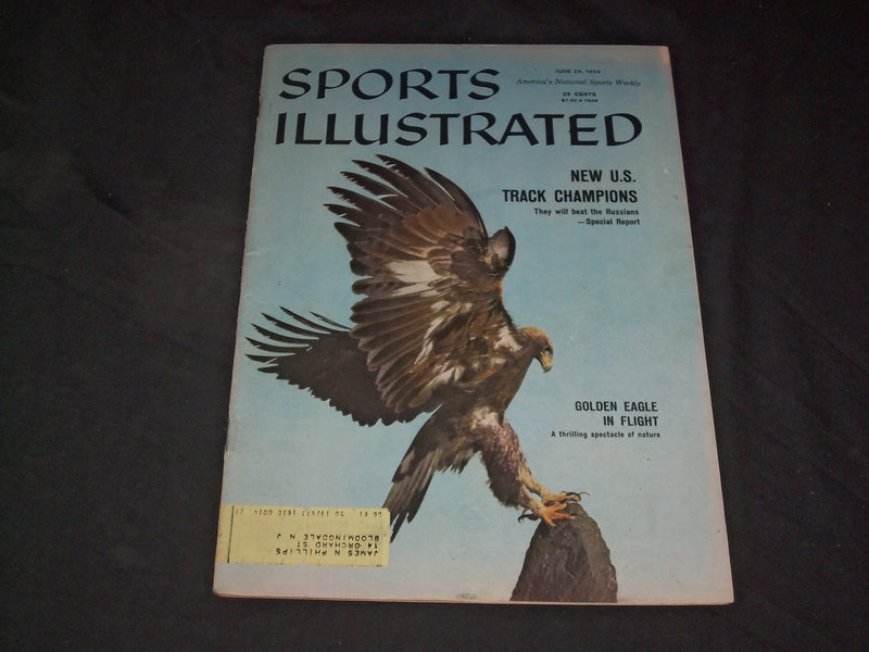 1959 JUNE 29 SPORTS ILLUSTRATED MAGAZINE - GOLDEN EAGLE IN FLIGHT - SP 8933