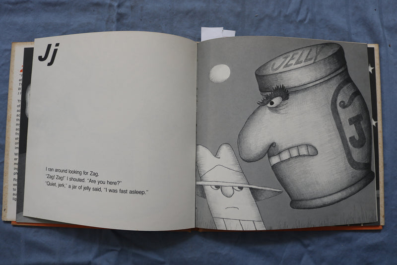 1976 ZAG - A SEARCH THROUGH THE ALPHABET HARDCOVER BOOK BY ROBERT TALLON- K 668