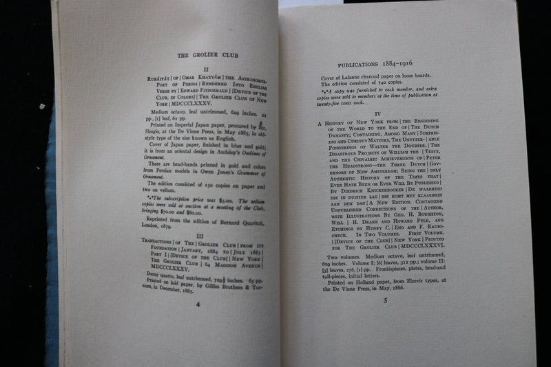 1917 LIST OF PUBLICATIONS AND EXHIBITION CATALOGUES 1884-1916 -SOFTCOVER- K 2235