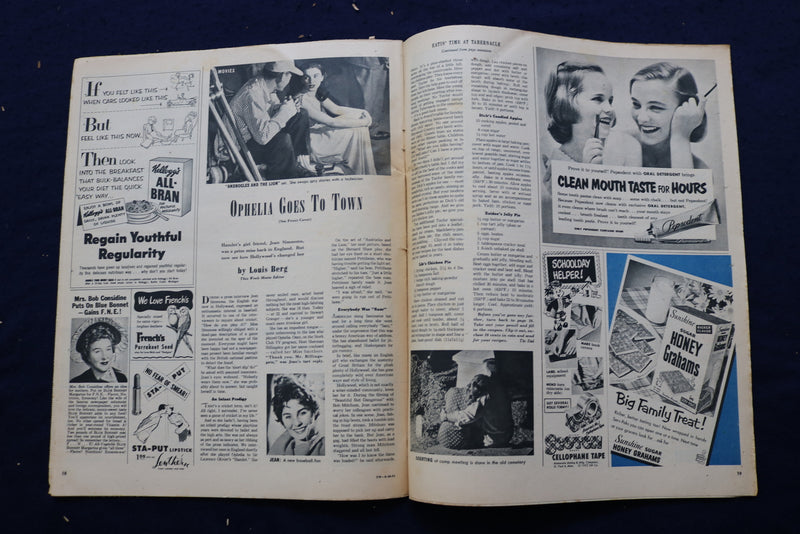 1952 AUGUST 24 THIS WEEK MAGAZINE - JEAN SIMMONS COVER - E 22891