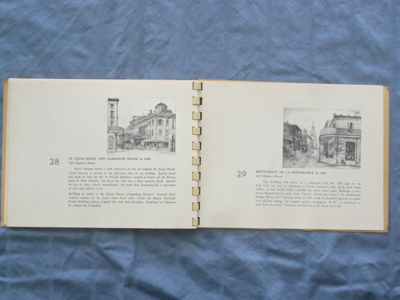 1964 EARLY VIEWS OF THE VIEUX CARRE SOFTCOVER BOOK BY WILLIAM WOODWARD - K 303