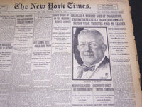 1924 APRIL 26 NEW YORK TIMES - CHARLES MURPHY DIES OF INDIGESTION - NT 5078