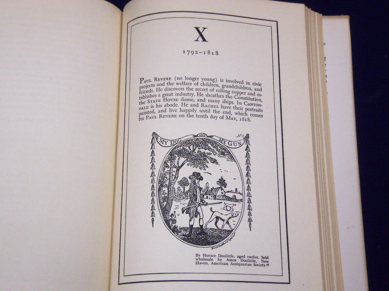 1942 PAUL REVERE & THE WORLD HE LIVED IN BOOK BY ESTER FORBES - ILLUS. - KD 131