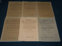 1916-1917 JOURNAL DE RADIOLOGIE ET ELECTROLOGIE MAGAZINE LOT OF 6 - O 1410T