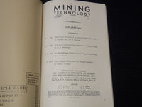 1941 MINING TECHNOLOGY MAGAZINE LOT OF 6 ISSUES - COMPLETE YEAR - O 2825C