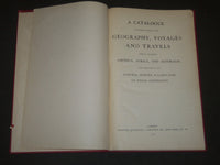 1915 A CATALOGUE OF GEOGRAPHY VOYAGES & TRAVELS QUARITCH BOUND - KD 2091