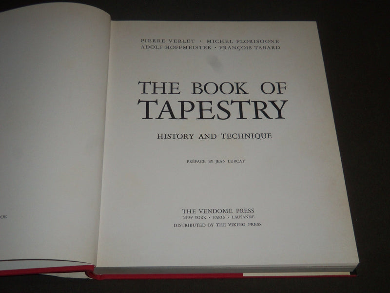 1977 THE BOOK OF TAPESTRY HARDCOVER BOOK - NICE PRINTS - I 527