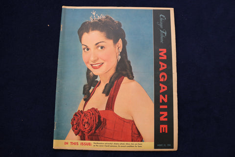 1954 AUGUST 22 CHICAGO TRIBUNE MAGAZINE - CAROL LAWRENCE COVER - E 22156